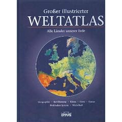 Gro�er illustrierter Weltatlas. Alle L�nder unserer Erde, OTUS Hardcover, 415 Seiten, Bilder