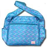 Blue Waves Silk Boutique Diaper Bag