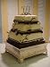 Classic Beautiful Design! Silver Wedding Square Cake Stand 12" Strongly Built!