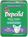   - Depend Belted Shields with Tabbed Straps, Extra Absorbency, Case of Four-30 Count (120 Undergarments)