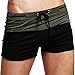 Godsen Men's Swimming Trunks Boxer Brief,black Soft Briefs