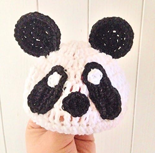 Panda Comedy Hat, Crochet Animal Panda hat in Sizes from Preemie Baby through to Adult