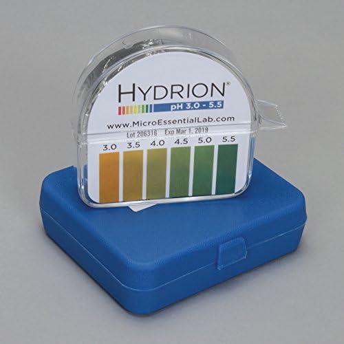 Hydrion Lo Ion pH Test Kit, pH 3.0 to 5.5