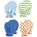 4-Pack Scratch Mittens, Blue