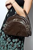 Bulga - Women's Eclipse Patent Pigskin Shoulder Bag (Brown)