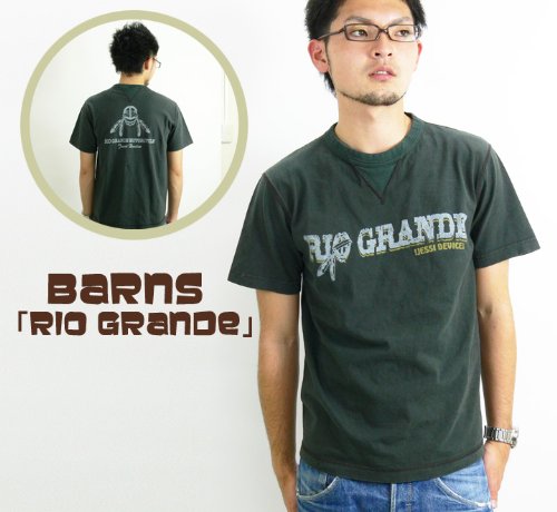 (バーンズ)BARNS 杢天竺Tシャツ「RIO GRANDE」