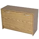 Deluxe Single Shoe Cabinet - Oak Finish