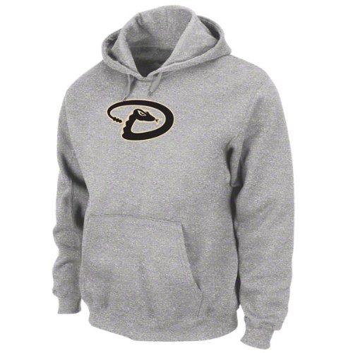 Arizona Diamondbacks Sweatshirt: Steel Heather NX Flock Hooded Fleece Pullover