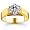 14K 1.50 Carat Round Cut Solitaire Diamond Ring (G-H ; SI1-2) Size 5