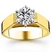 14K 1.50 Carat Round Cut Solitaire Diamond Ring (I-J ; I1-2)