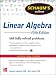 Schaum's Outline of Linear Algebra, 5th Edition (Schaum's Outlines)