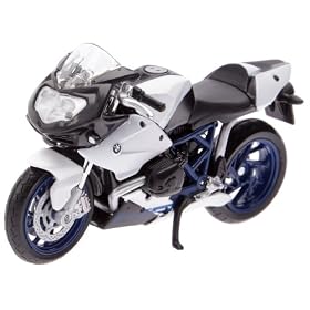 Maisto - V�hicule Miniature - BMW HP2 Sport - Blanc et Bleu - �chelle 1/18