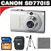 Canon PowerShot SD770IS 10MP Digital Camera with 3x Optical Image Stabilized Zoom (Silver) + Deluxe 2GB KIT