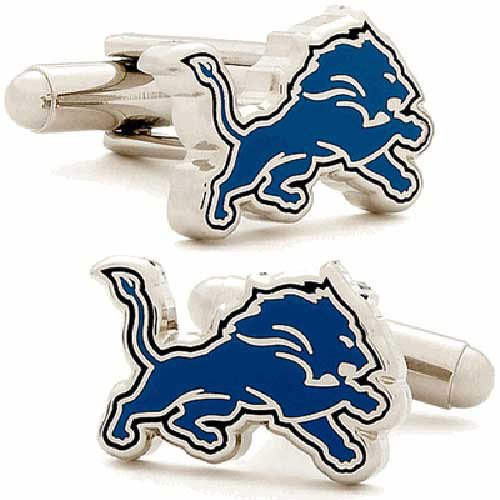 Detroit Lions NFL Logo'd Executive Cufflinks w/Jewelry Box