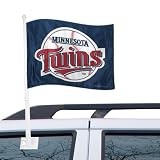 MLB Minnesota Twins 11" x 15" Navy Blue Car Flag