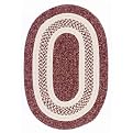 Nantucket Falls Oval Rug Collection - Deep Wine