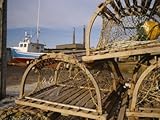 IMAGE OF Lobster and Fishing Traps Lie Near a Fishing Boat on a Trailer Premium Photographic Poster Print, 18x24