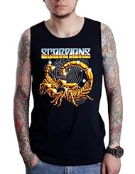 Apparel: Scorpions Rock Music Metal Band Tank Top Medium Black