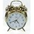 Traditional wind up double bell brass alarm clock