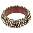 Indian Fashion Jewelry Bangles Wood and Brass