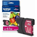 Brother LC61M Ink Cartridge, 500 Page-Yield, Magenta