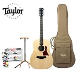 Taylor Guitars Big Baby Taylor, BBT, Natural Acoustic Guitar with Planet Waves/GO-DPS 16 Pick Sampler (#PW-SAMPLER) and Ultra Stand