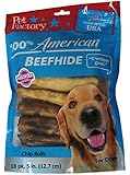 Pet Factory 78117 Assorted Flavored (Beef & Chicken) Chip Rolls 5" 18 Pack. Made in USA