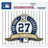 New York Yankees 27 Time Champs Pinstripe 5X6 Ultra Decal