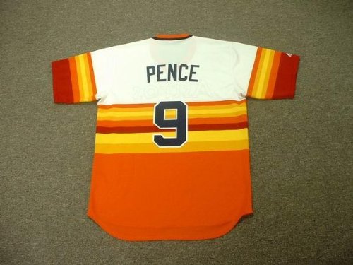 HUNTER PENCE Houston Astros Majestic Cooperstown Home Throwback Baseball Jersey, XL
