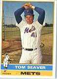 1976 Topps #600 Tom Seaver New York Mets Baseball Card In a Protective Screwdown Display Case