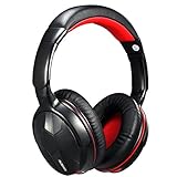 Ausdom Bluetooth4.0 Headphone , Black/Red (M04s)