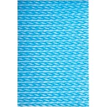 Brawny Dine-A-Wipe 29408 Blue and White 1/4 Fold Foodservice Busing Towel, 14" Length x 21" Width (Case of 6 Poly Packs, 55 per Pack)