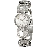 DKNY Women's NY4943 Silver Stainless-Steel Quartz Watch with White Dial