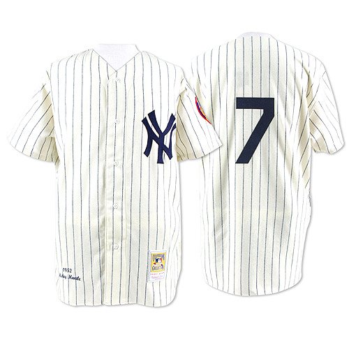 New York Yankees Authentic 1952 Mickey Mantle Home Jersey By Mitchell & Ness 36
