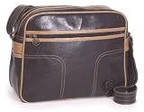 Dunlop Distressed Flight Bag - Brown / Bronze