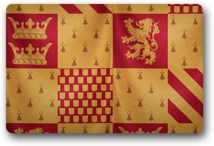 Custom Harry Potter Godric Gryffindor Logo For Harry Fans Welcome Mat Entrance Indoor/Outdoor Floor Mat Doormat 15.7-Inch By 23.6-Inch