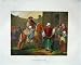 1909 COLOUR PRINT SCENE TRIUMPH MORDECAI HORSES BIBLE