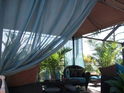 20% OFF TODAY!! Final CLEARANCE SALE!! Beautiful Indoor/Outdoor Grommet Patio Drapes.. "Teal Green".. Hurry while supplies last!... 48" wide x 108" length