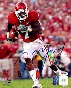 DeMarco Murray Autographed/Hand Signed Oklahoma 8x10 Photo #2 PSA/DNA