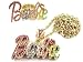 NICKI MINAJ BARBIE Pendant 18" Chain & Ring Set Gold Multi