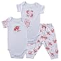 Hudson Baby Pretty Baby 2 Bodysuits and Pants, Pink