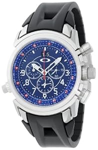 Oakley Men's 10-060 12 Gauge Chronograph Brushed Blue Watch