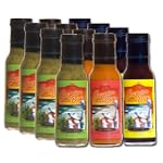 Hot Sauce, Scorpion Bay, Mixed Case, Avocado, DeArbol, & Chipotle Hot Sauce, 12 - 8.5oz Glass Jars