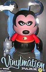 Disney Vinylmation Park #2 Series Mickey 9" Mr Incredibles & Jack Jack 3" Collectible Figure Set Le 500