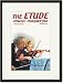 Black Framed/Matted Print 17x23, The Etude: Violin Lesson