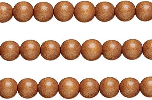 Wood Round Beads Light Brown 6mm 16 Inch Strand