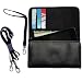 Black Purse Hand Bag Case for the LG Chocolate BL42 with both a hand and shoulder loop option - a unique Gomadic design