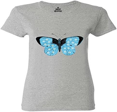 Onlyyousweet Art Butterflies Painting Explosion Crew Neck Big Short Sleeve Women T-shirt Size XXL