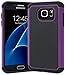 Galaxy S7 Case, Bastex Heavy Duty Slim Fit Hybrid Armor Premium Dual Shock Rubber Silicone Cover with Hard Protective Case for Samsung Galaxy S7 (Purple)