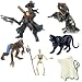 Papo Supernatural Hunter Set: Leather Mask, Leather Mask Horse, Werewolf, Cerberus De...